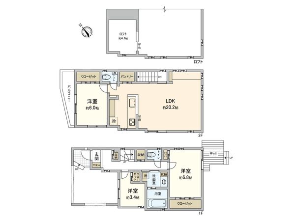 目黒区上目黒5丁目(土地) 建物プラン例 (間取り図) 目黒区上目黒5丁目(土地) 建物プラン例 (間取り図)