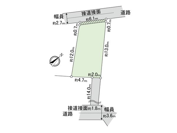 目黒区上目黒5丁目(土地) 区画図 目黒区上目黒5丁目(土地) 区画図