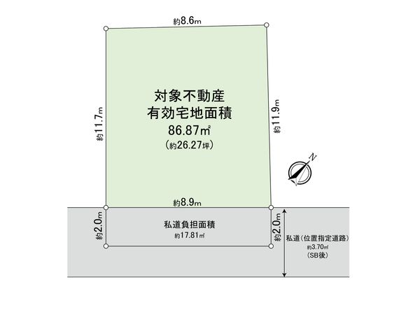 上目黒5丁目(土地) 区画図 上目黒5丁目(土地) 区画図
