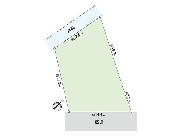 目黒区上目黒4丁目(土地) 区画図 区画図
