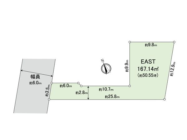 世田谷区下馬4丁目(土地)EAST 区画図 世田谷区下馬4丁目(土地)EAST 区画図