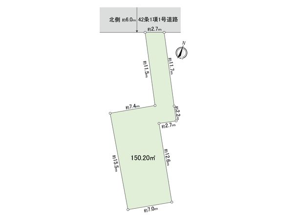 碑文谷3丁目(条件付き土地) 区画図 碑文谷3丁目(条件付き土地) 区画図
