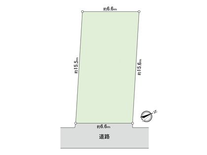 目黒区五本木3丁目(土地) 区画図