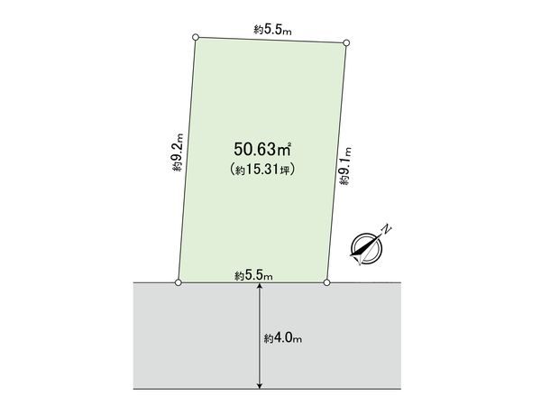 目黒区上目黒5丁目 土地 区画図 目黒区上目黒5丁目 土地 区画図