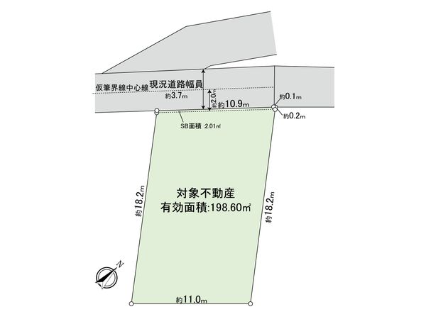 板橋区赤塚5丁目 土地 区画図 板橋区赤塚5丁目 土地 区画図