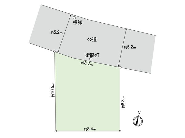 目黒区中町1丁目 土地 区画図