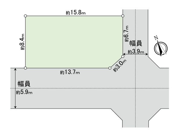 世田谷区下馬五丁目 土地 区画図 世田谷区下馬五丁目 土地 区画図