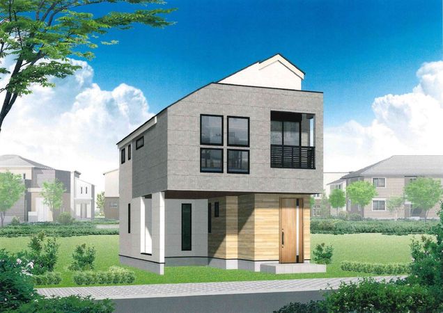 世田谷区下馬4丁目 新築戸建 外観パース図 世田谷区下馬4丁目 新築戸建 外観パース図