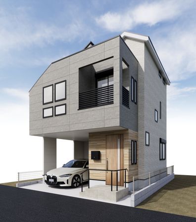 世田谷区下馬4丁目 新築戸建 外観パース図 世田谷区下馬4丁目 新築戸建 外観パース図
