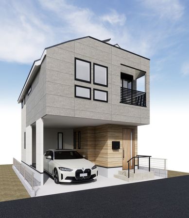 世田谷区下馬4丁目 新築戸建 外観パース図 世田谷区下馬4丁目 新築戸建 外観パース図