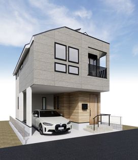 世田谷区下馬4丁目 新築戸建 外観パース図