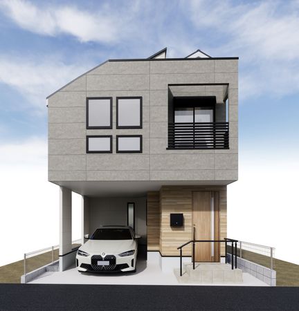 世田谷区下馬4丁目 新築戸建 外観パース図 世田谷区下馬4丁目 新築戸建 外観パース図