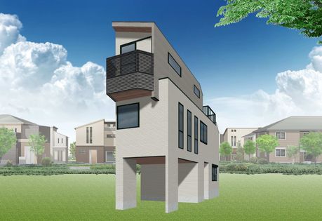 大岡山1丁目 新築戸建 外観パース図