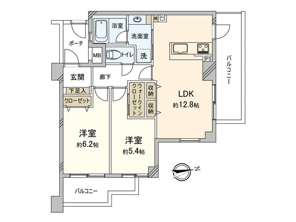 ジェイパーク不動前参番館 間取図(平面図)