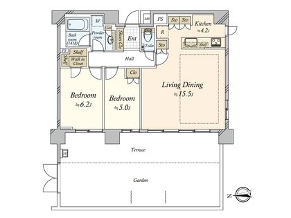 アールブラン高津 間取図(平面図)