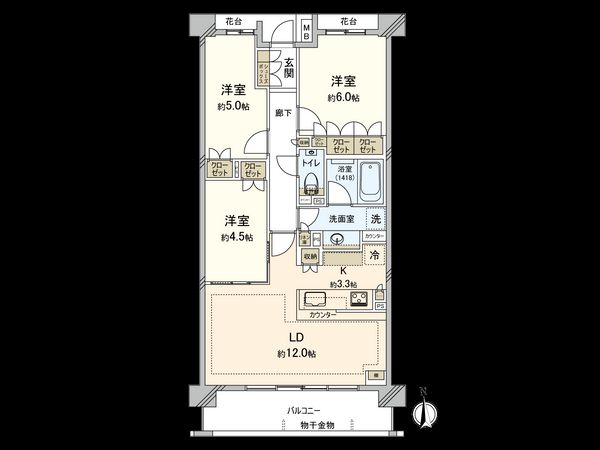 ザ・パークハウス元住吉 間取図(平面図) ザ・パークハウス元住吉 間取図(平面図)