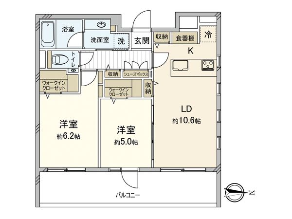 クリオ目黒ラ・モード 間取図(平面図) クリオ目黒ラ・モード 間取図(平面図)