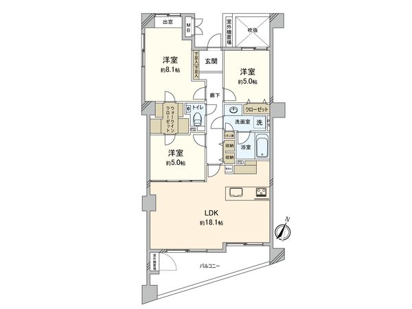 パークステージ碑文谷 間取図(平面図) パークステージ碑文谷 間取図(平面図)
