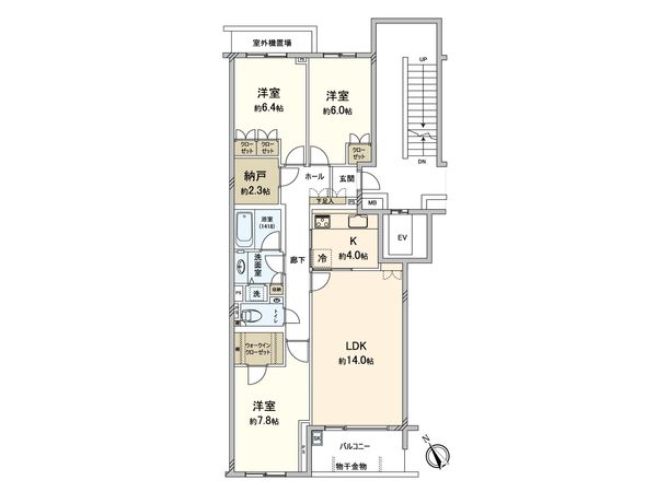 パークコート学芸大学 間取図(平面図) パークコート学芸大学 間取図(平面図)