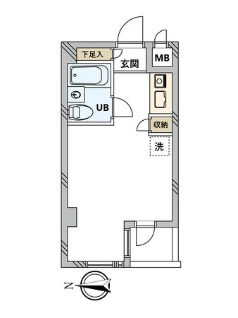 祐天寺センチュリー21 間取図(平面図)