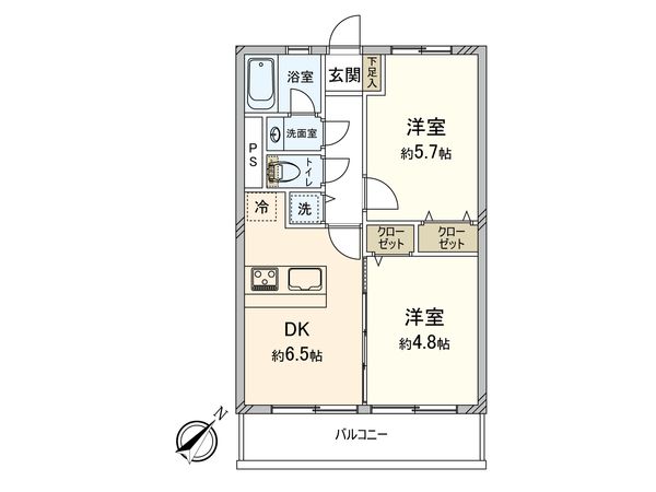 柿の木坂東豊エステート 間取図(平面図)
