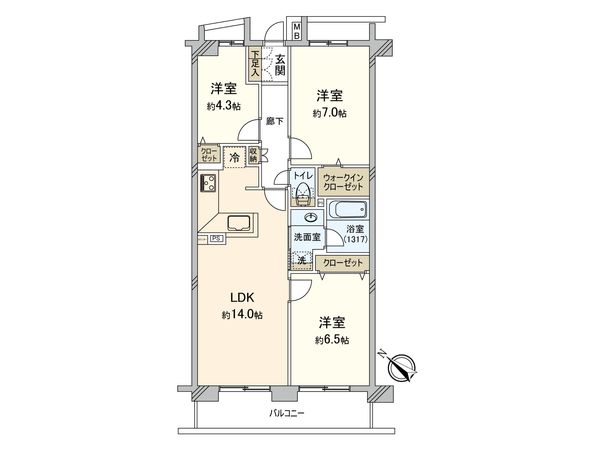 フジトピア目黒祐天寺 間取図(平面図) 間取図(平面図)