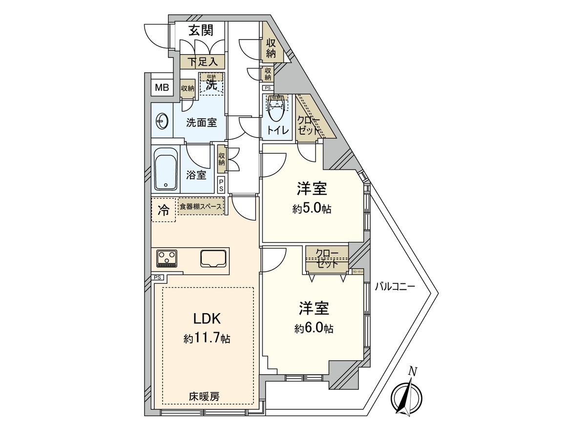 フェニシア学芸大学 間取図(平面図) 間取図(平面図)