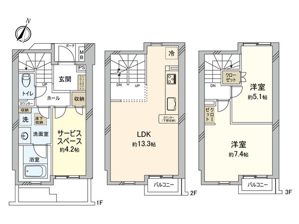リムテラス三軒茶屋 間取図(平面図) リムテラス三軒茶屋 間取図(平面図)
