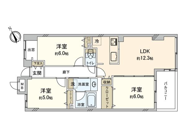 キャニオングランデ碑文谷南 間取図(平面図) 間取図(平面図)