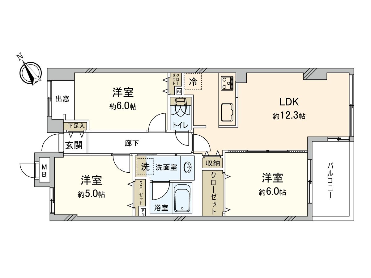 キャニオングランデ碑文谷南 間取図(平面図) 間取図(平面図)