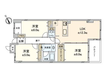 キャニオングランデ碑文谷南 間取図(平面図) 間取図(平面図)