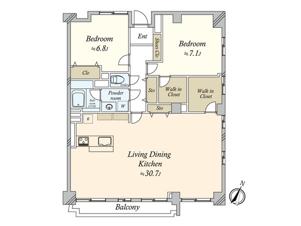 キャッスル共進マンション 間取図(平面図) 間取図(平面図)