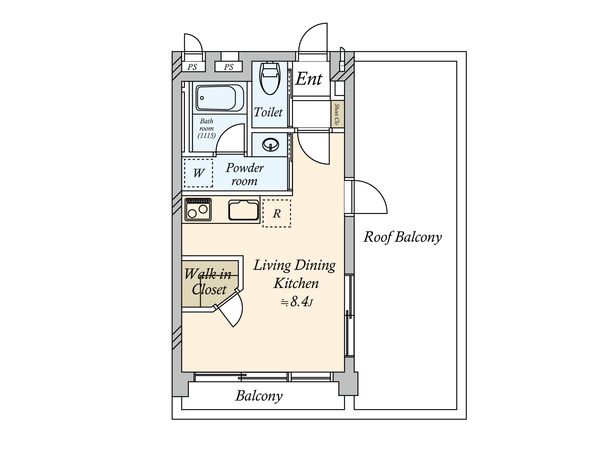 祐天寺住研コーポ 間取図(平面図) 祐天寺住研コーポ 間取図(平面図)