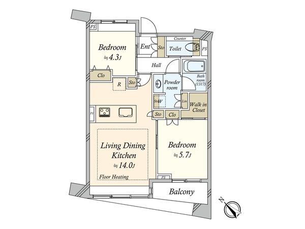パークホームズ目黒 ザ レジデンス 間取図(平面図) パークホームズ目黒 ザ レジデンス 間取図(平面図)