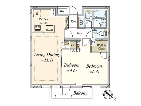 ディアナコート目黒祐天寺 間取図(平面図) 間取図(平面図)