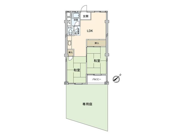 祐天寺第二コーポラス 間取図(平面図)