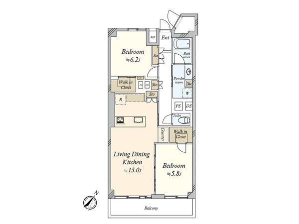 キャッスル共進マンション 間取図(平面図) キャッスル共進マンション 間取図(平面図)