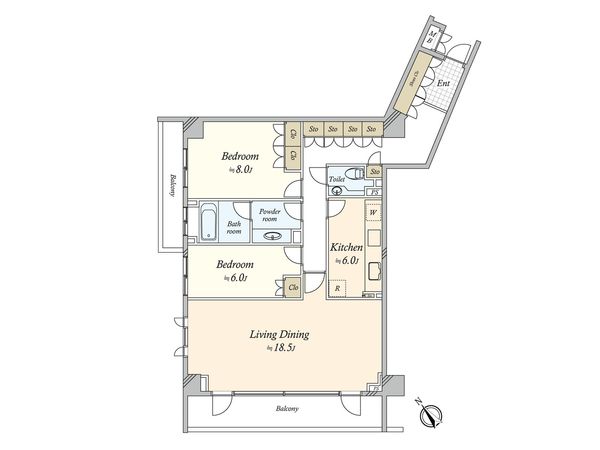 パークハウス広尾 間取図(平面図) 間取図(平面図)