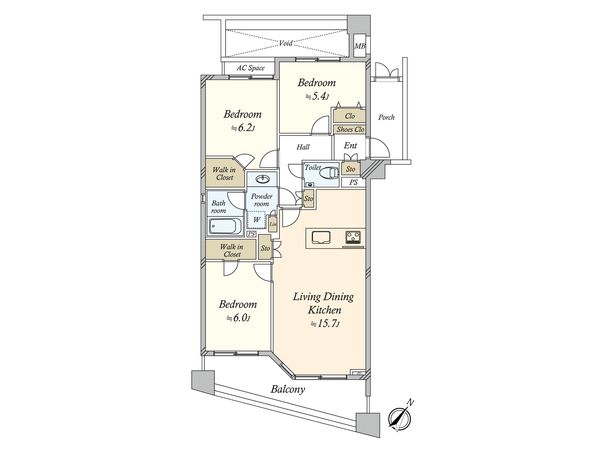 ジェイパーク学芸大学Ⅱ 間取図(平面図) ジェイパーク学芸大学Ⅱ 間取図(平面図)
