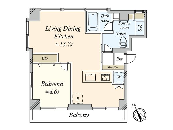 マンション柿の木坂 間取図(平面図) マンション柿の木坂 間取図(平面図)
