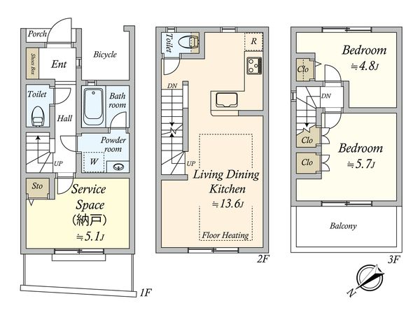 リムテラス世田谷下馬 間取図(平面図)