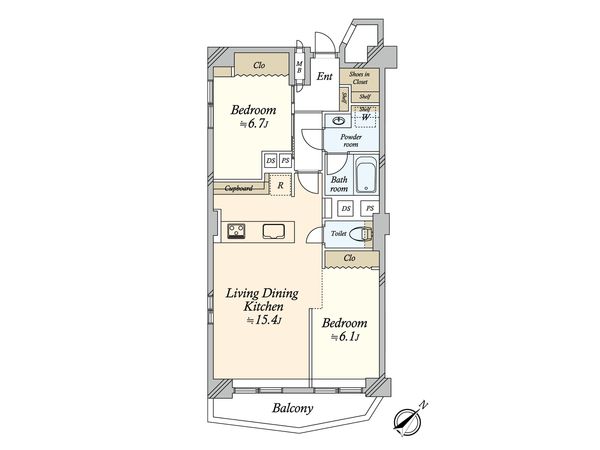 キャッスル共進マンション 間取図(平面図) キャッスル共進マンション 間取図(平面図)