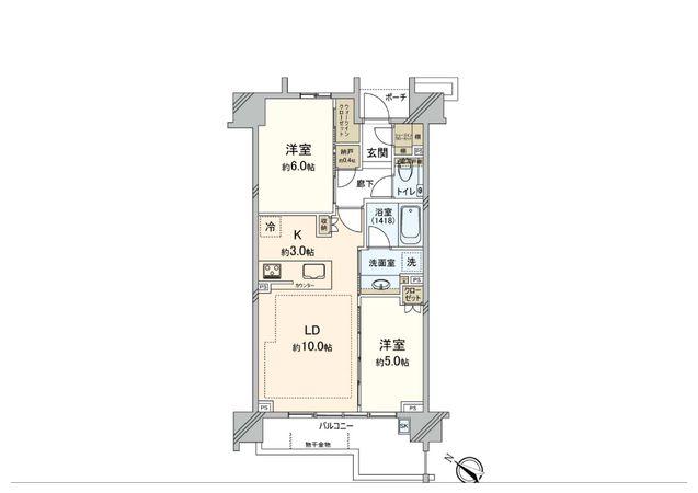 シティハウス目黒学芸大学 間取図(平面図)
