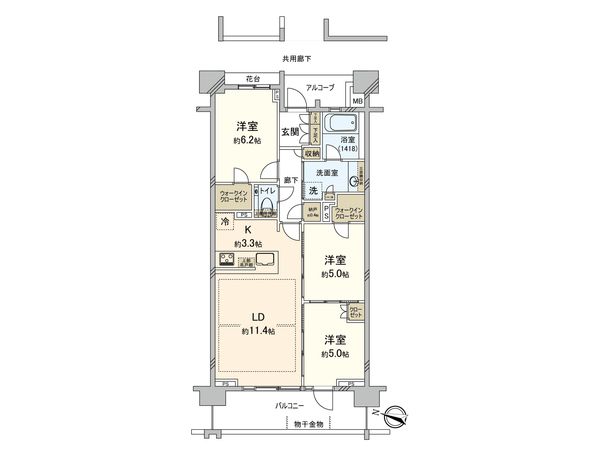 プラウド目黒本町 間取図(平面図) プラウド目黒本町 間取図(平面図)