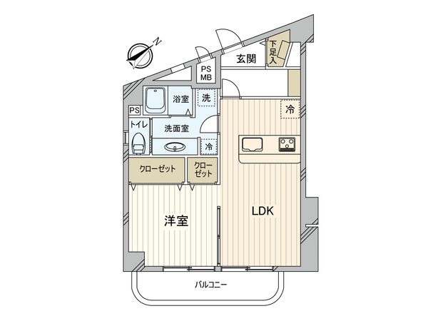チサンマンション祐天寺 間取図(平面図) チサンマンション祐天寺 間取図(平面図)