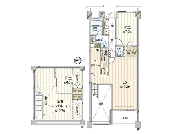 アデニウム学芸大学 間取図(平面図)
