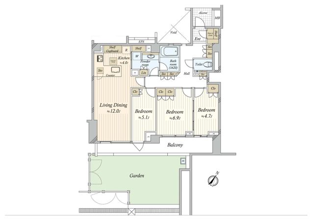 ブランズ田園調布 間取図(平面図) ブランズ田園調布 間取図(平面図)