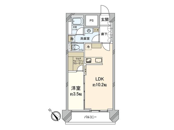 カーサ池尻 間取図(平面図) カーサ池尻 間取図(平面図)