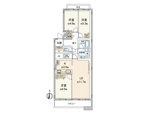 瀬田ハイツ 間取図(平面図) 瀬田ハイツ 間取図(平面図)