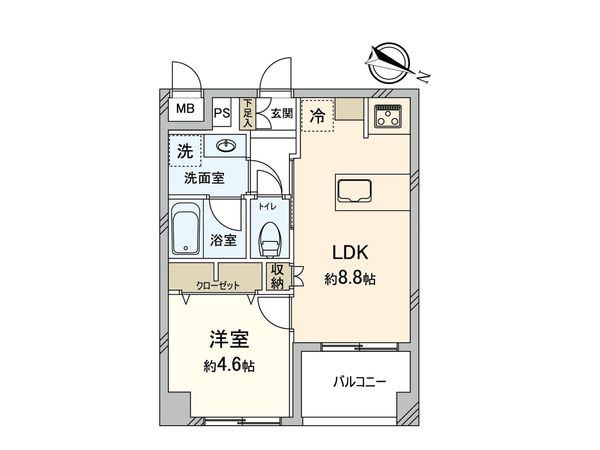 デュオ・スカーラ学芸大学 間取図(平面図) デュオ・スカーラ学芸大学 間取図(平面図)
